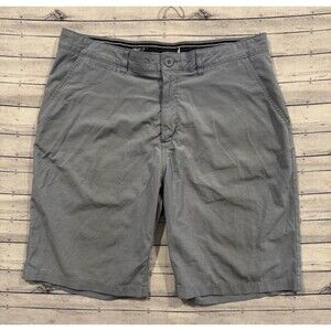 Johnnie-O Mens Casual Shorts Sz 35 Blue Lightweight Slim Fit Stretch 10” Inseam